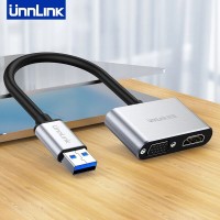 Bộ chuyển đổi USB 3.0 sang HDMI+VGA Unnlink U0899